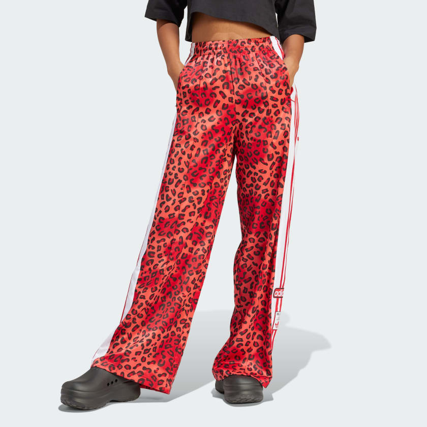 adidas Originals Leopard Luxe Wide Leg Adibreak Track Pants - Red | Women's  Lifestyle | adidas US