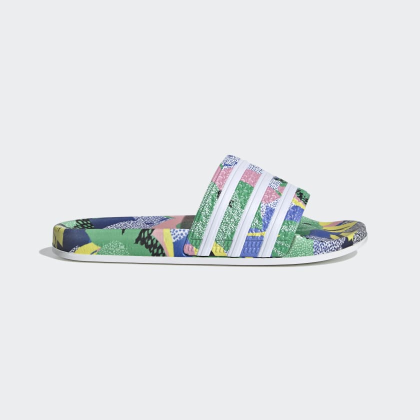 chinelo adidas adilette floral