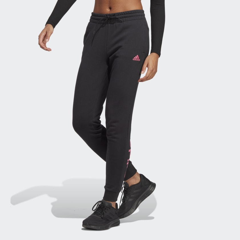 Cuffed - adidas Essentials Pants Women\'s Black French | Linear Terry US Lifestyle | adidas