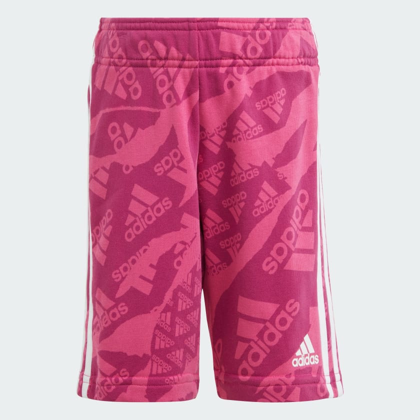 adidas Essentials Allover Print Shorts Kids Pink adidas India
