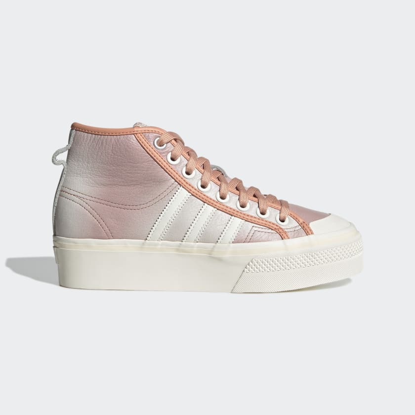 adidas Nizza Platform Mid Shoes - Pink | adidas UK