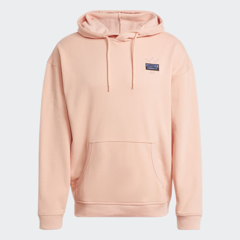 Adidas trefoil hoodie dusty pink clearance