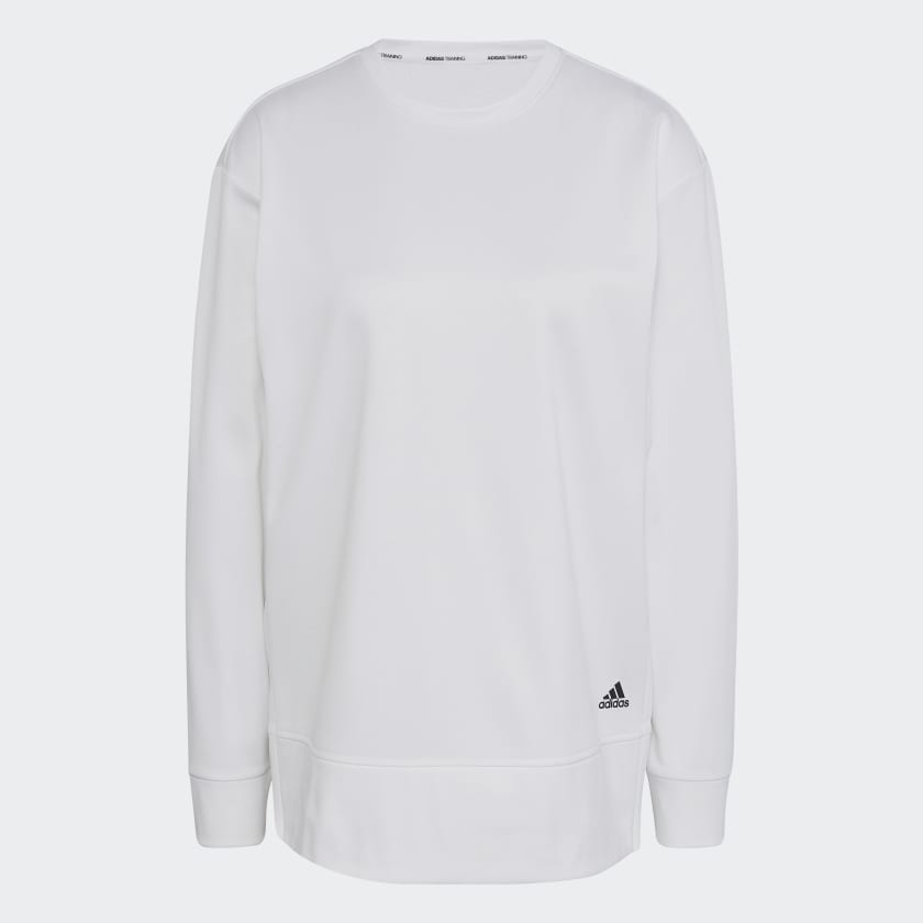 White adidas crew neck womens cheap