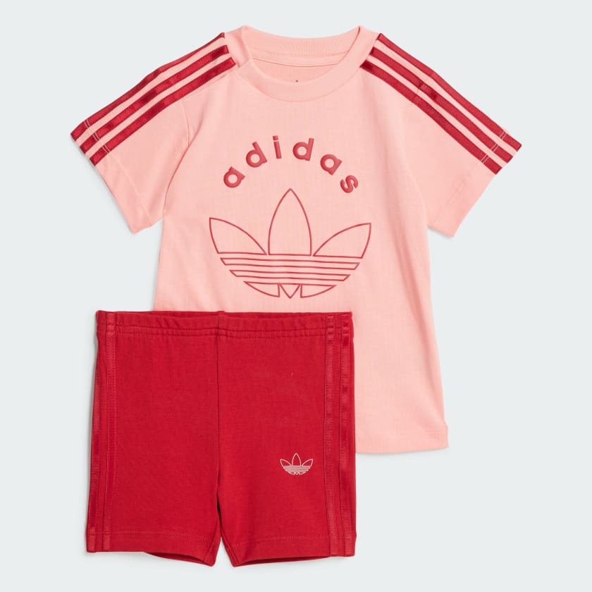Adidas red cycling shorts clearance