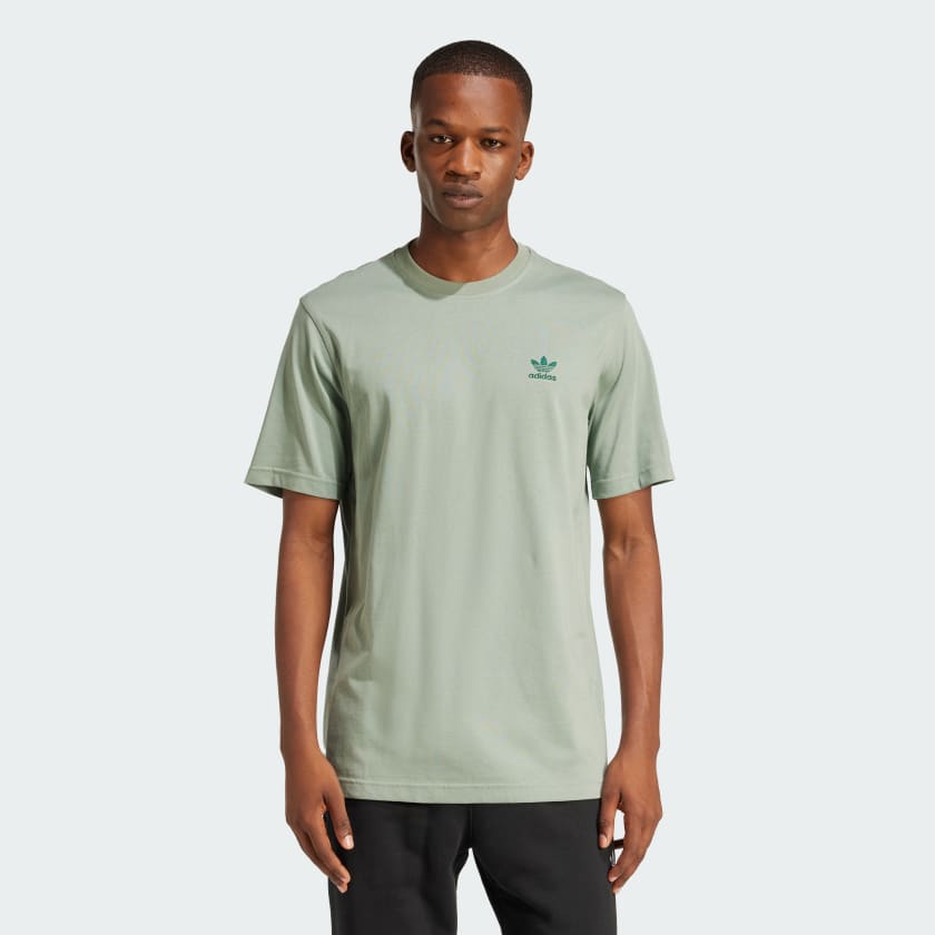 adidas Trefoil Essentials Tee - Green | Free Shipping with