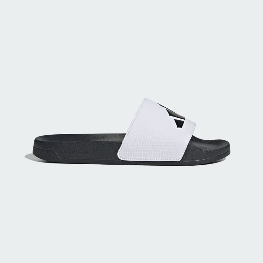 adidas Adilette Shower Slides - White | Free Shipping with