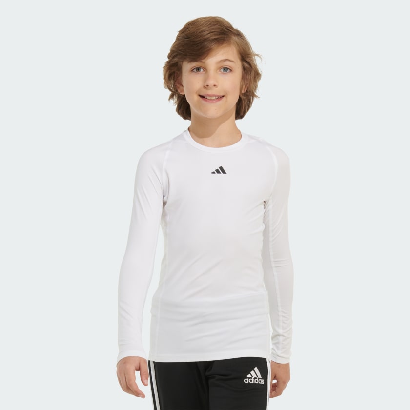adidas Long Sleeve Techfit Top White Free Shipping with adiClub adidas US