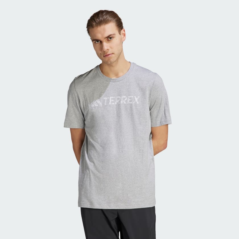 Polo Terrex Classic Logo Plomo adidas adidas Peru