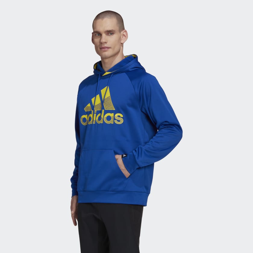 adidas AEROREADY Game and Go Big Logo Hoodie Blue | adidas Deutschland adidas AEROREADY Game and Go Big Logo Hoodie Blue | adidas Deutschland