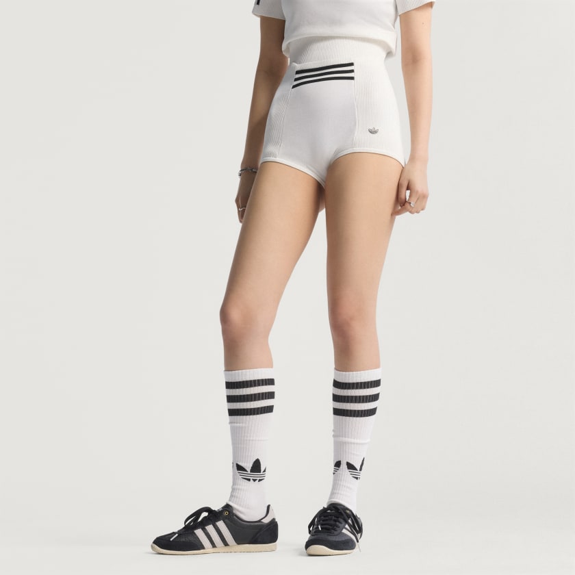 ショートパンツ adidas FW25 BOY SHORT (KB3068 WHITE) adidas Sock Boyshort - White | adidas UK