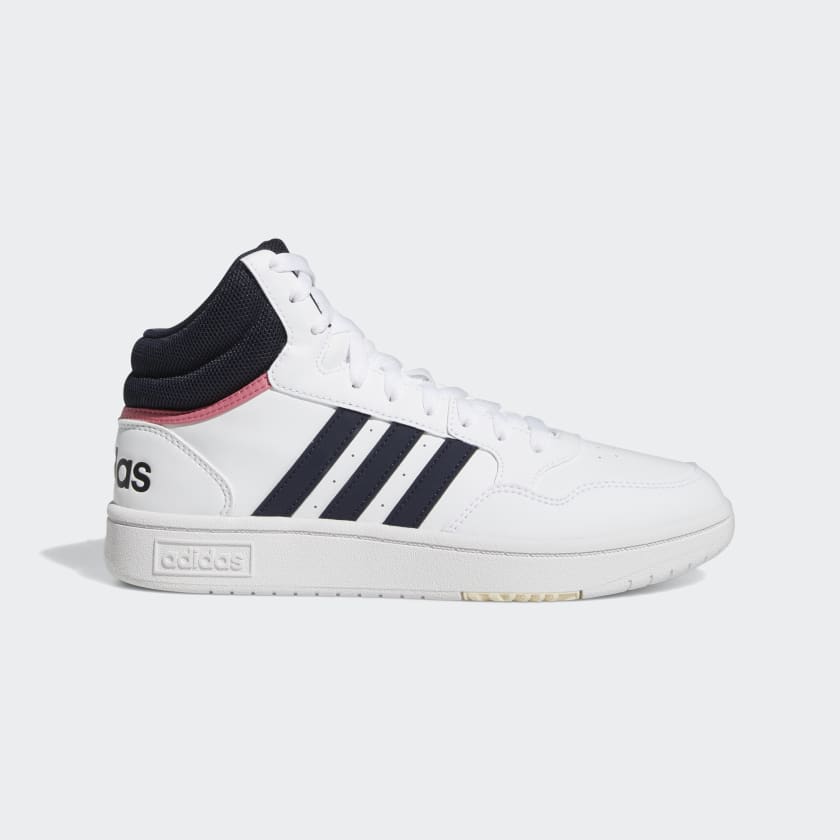 adidas Hoops 3.0 Mid Classic Shoes - White | Women's Basketball US