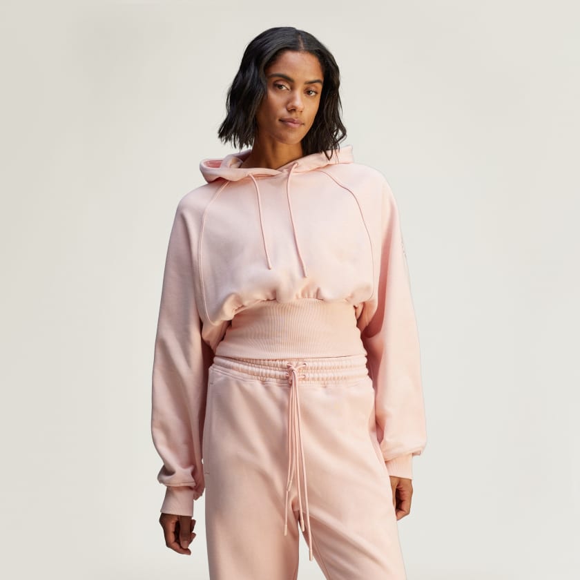 【在庫処分大特価!!】 Cropped McCartney Stella by adidas Hoodie Free | Pink - トップス