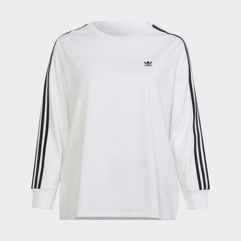 adidas Adicolor Classics Long Sleeve Tee Plus Size White Free Shipping with adiClub adidas US