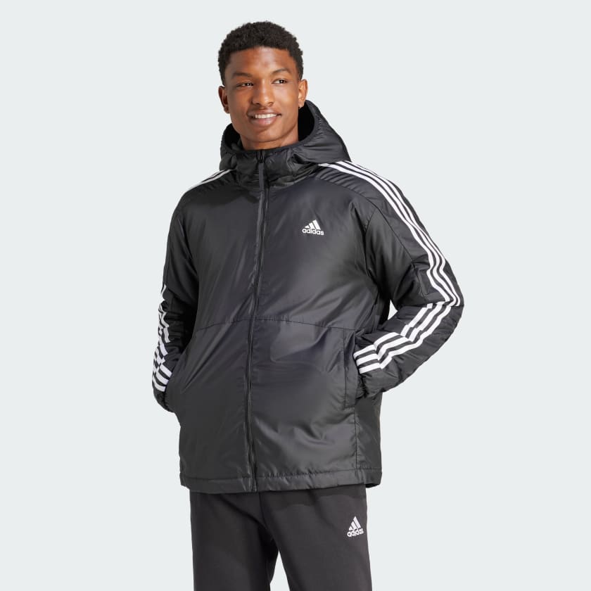 Adidas winter hooded jacket 2025