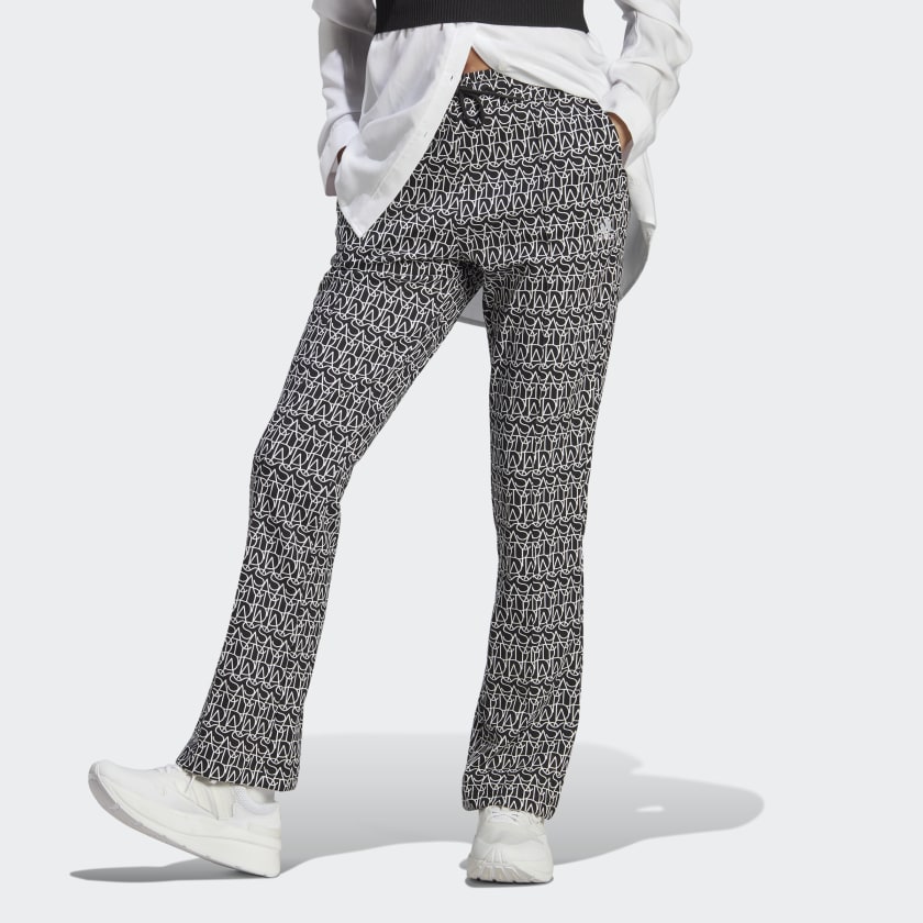 Calça flare online adidas preta