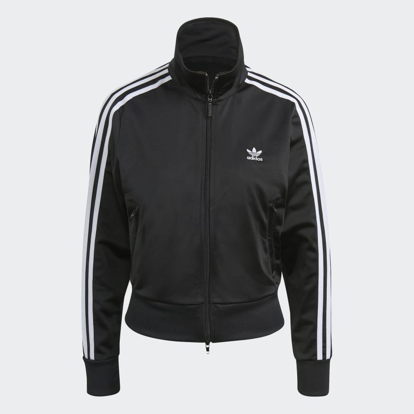 Adidas firebird track jacket black on sale