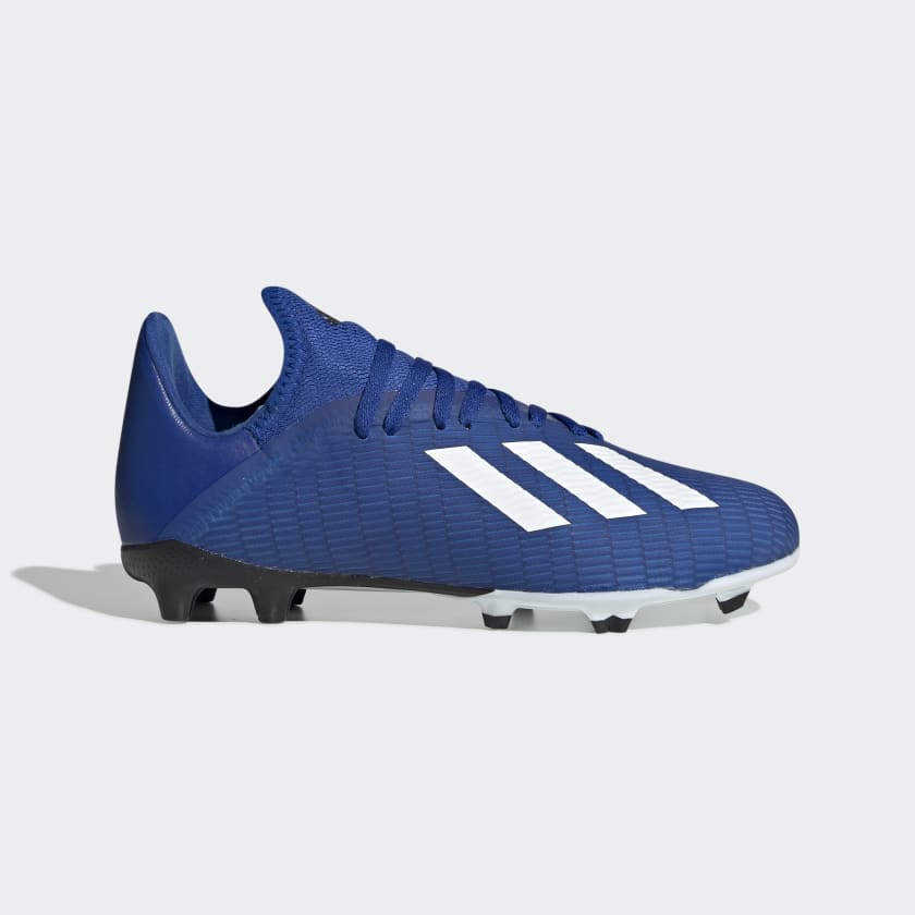 blue adidas football shoes