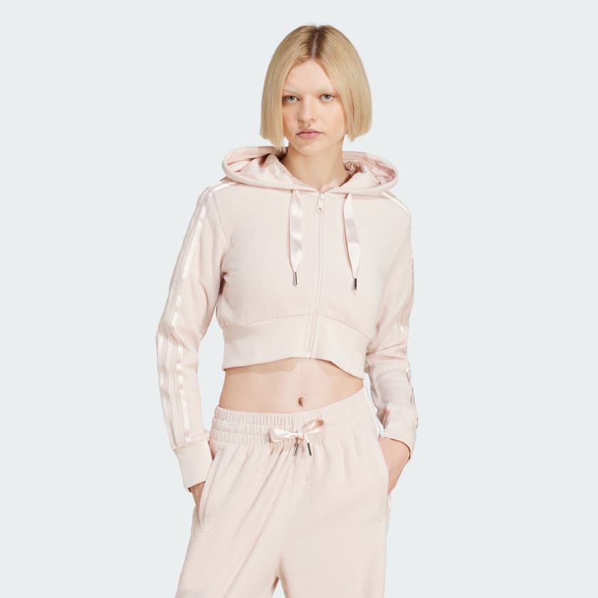 Adidas Originals Sudadera Con Cremallera Shrt Beige S Mujer