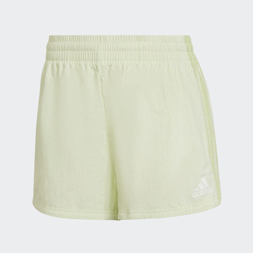 adidas Essentials 3-Stripes Woven Shorts (Loose Fit) - Green