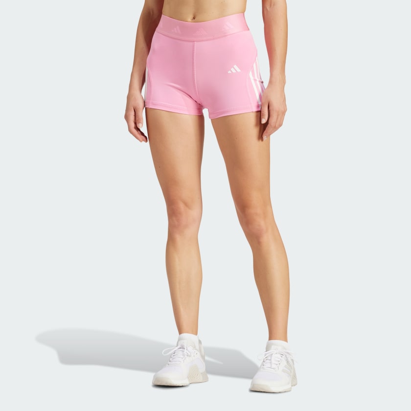 adidas Hyperglam 3-Inch Leggings - Pink, Women's Training