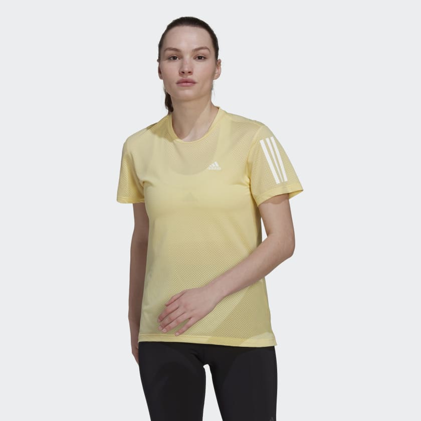 adidas Own The Run Cooler T-Shirt - Gelb | adidas Deutschland