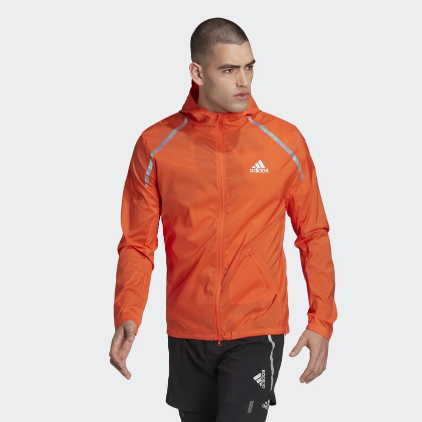adidas Marathon Jacket - Orange | Men's Running | US