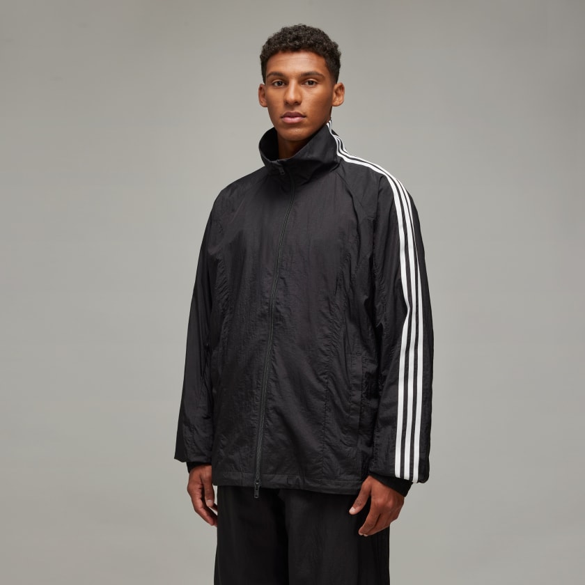 アディダス Y-3 3-STRIPES NYLON SHELL JACKET - ブラック
