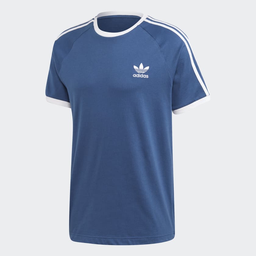 Playera azul adidas outlet