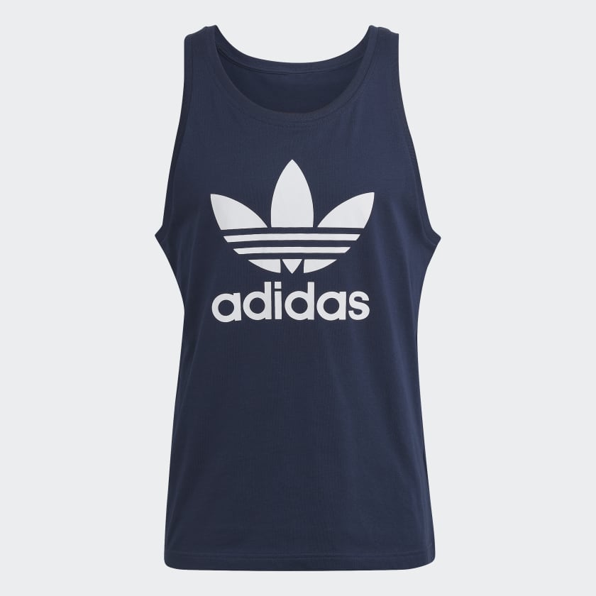 ☆Adidas☆Originals Adicolor Classics Trefoil Tank Top Blue adidas Adicolor Classics Trefoil Tank Top - Blue | Free