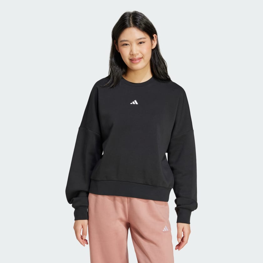 adidas Essentials Small Logo Feelcozy Sweatshirt Black Free Shipping with adiClub adidas US