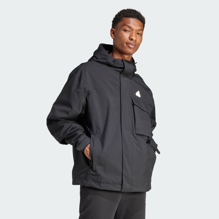 adidas City Escape RAIN.RDY Jacket - Black | adidas UK