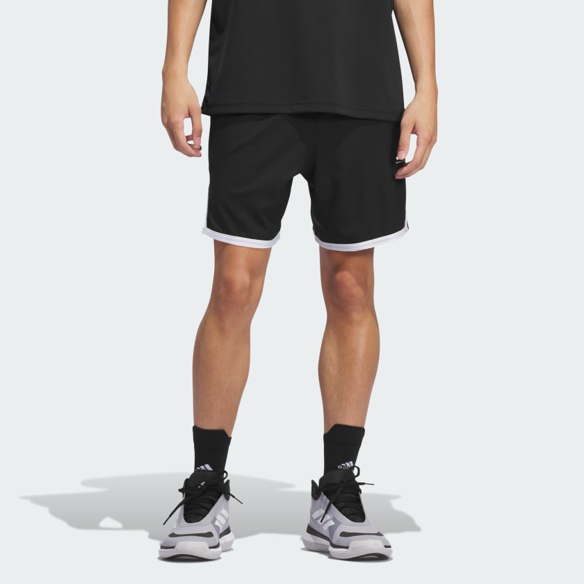 Adidas Men s Crazylite Basketball Shorts Small Black White