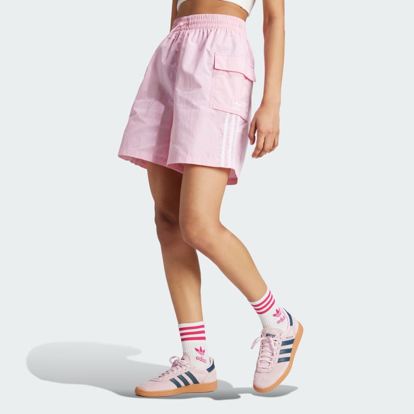 Hot pink cargo shorts store