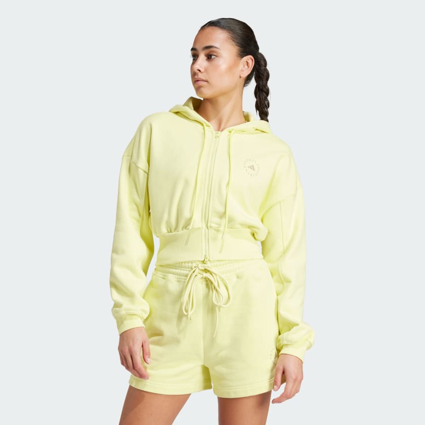 adidas by Stella McCartney Sportswear Cropped Hoodie Yellow Free Shipping with adiClub adidas Canada