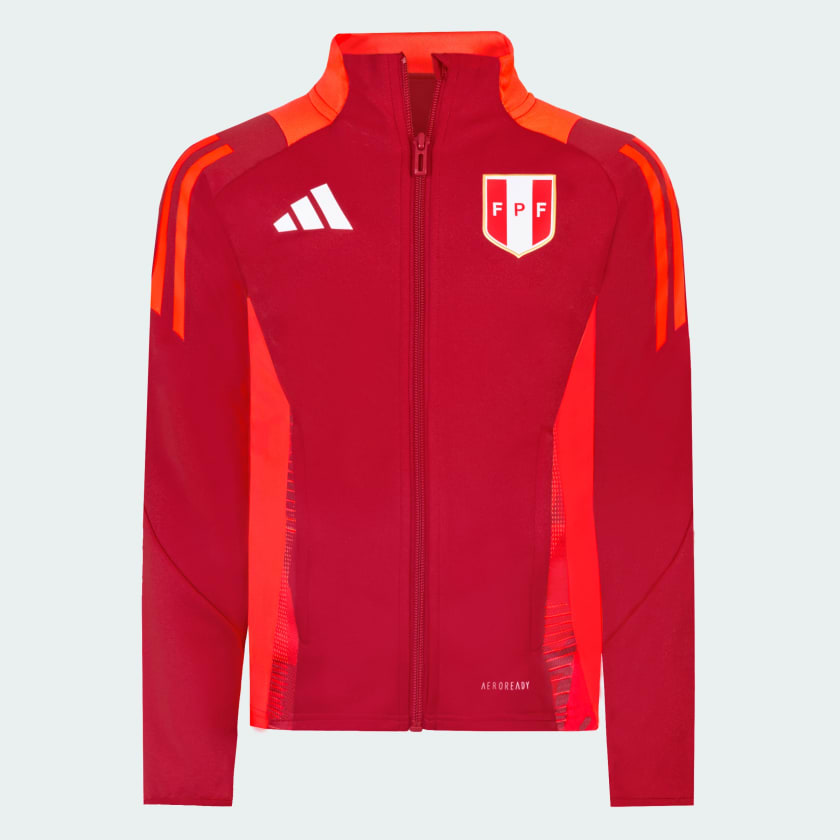 Casaca de presentacion Seleccion Peruana 2024 Ninos Rojo adidas adidas Peru