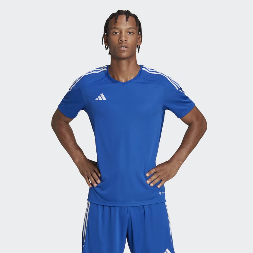 adidas Blue Jackets Soccer Tee - Blue, Men's Hockey