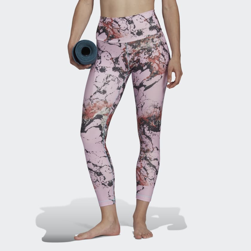 Mallas Yoga Essentials Print Violeta adidas | España