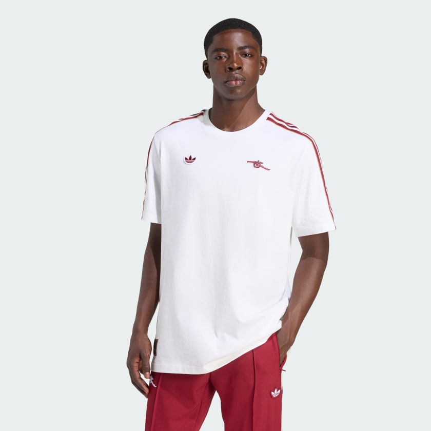 adidas Arsenal Terrace Icons Tee - White | Free Shipping