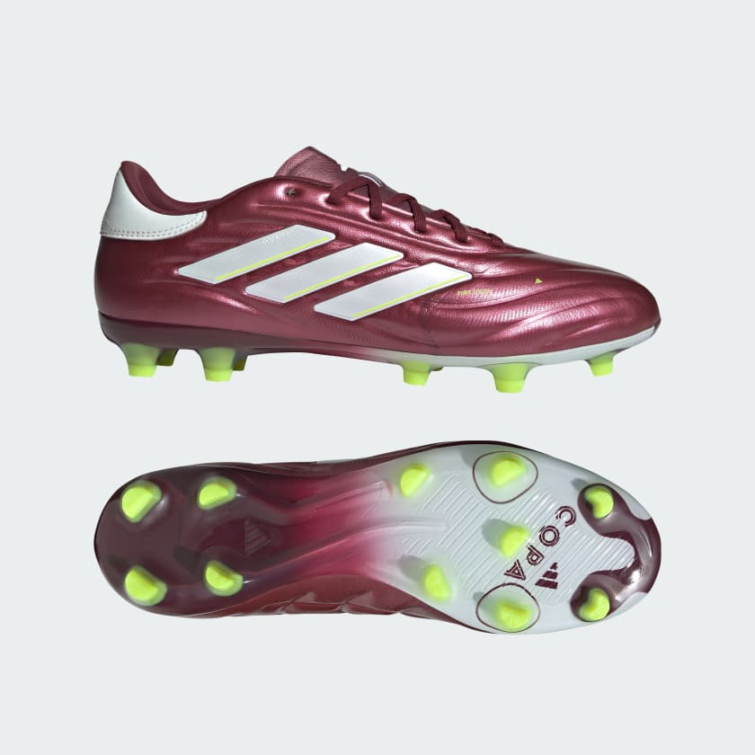 adidas Copa Pure II Pro Firm Ground Cleats - Burgundy | Free 