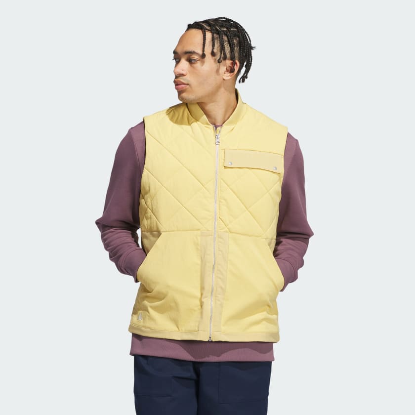 Giacca senza maniche Go to Quilited Dwr Full Zip Beige adidas adidas Italia