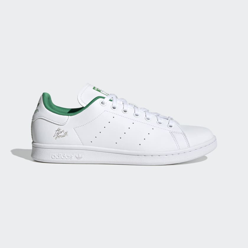 romantisk Personlig ammunition Adidas Men's Stan Smith Shoes Cloud White Green — Just