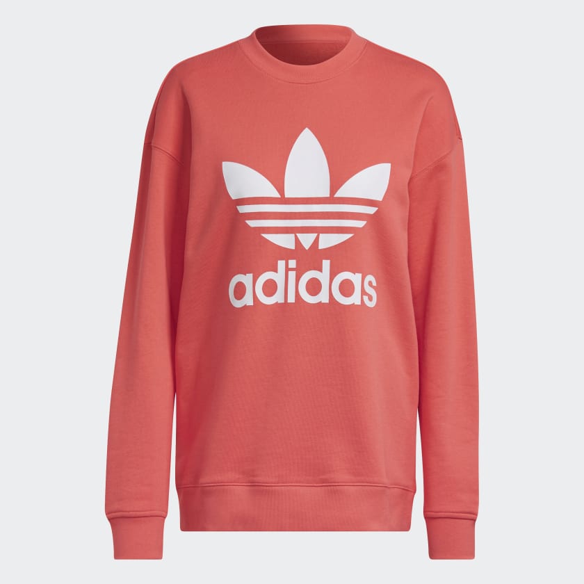Moletom adidas trefoil rosa on sale