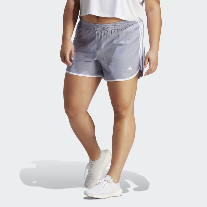 adidas Marathon 20 Running Shorts (Plus Size) - Purple