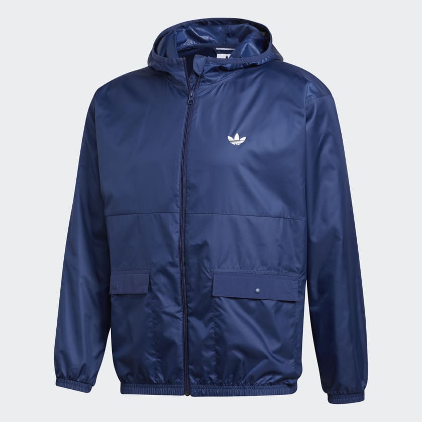 adidas Lightweight Windbreaker Blue adidas New Zealand