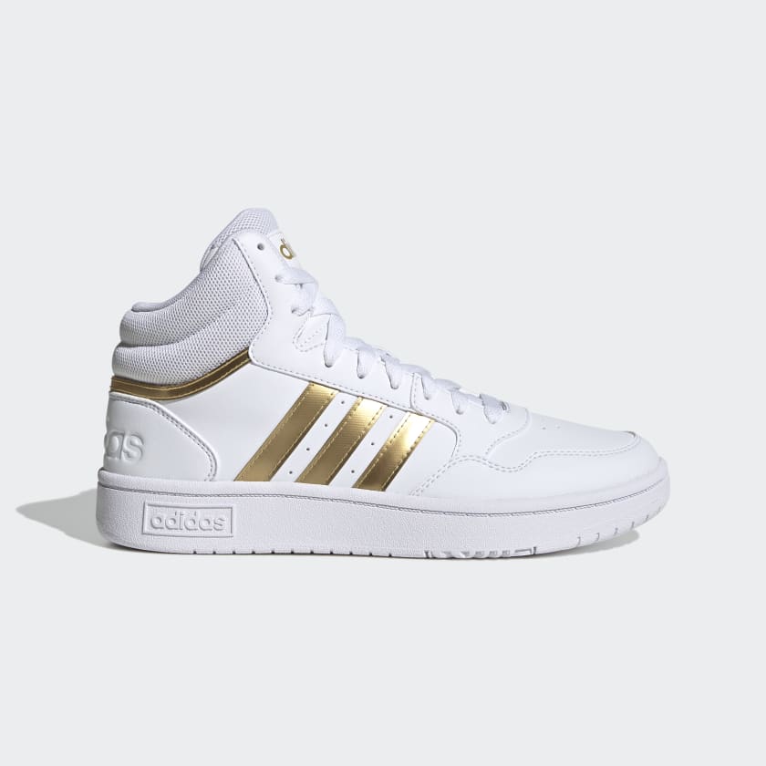 adidas Hoops 3.0 Mid Basketball Shoes - White | Women's Lifestyle | adidas US
