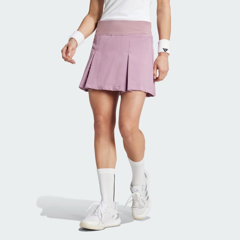 Adidas pink pleated skirt store