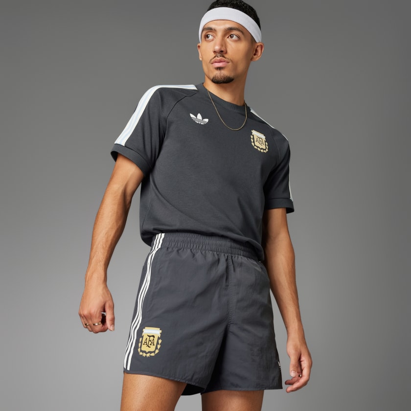 Adidas originals retro argentina football shorts hot sale