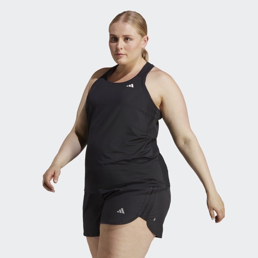adidas Own the Run Running Tank Top Plus Size Black adidas