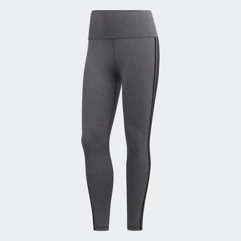 adidas Believe This 2.0 3-Stripes 7/8 Tights - Grey | Women's Training ...