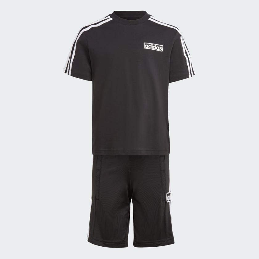 adidas Adibreak Short T shirt Setje Zwart adidas Offici le Shop